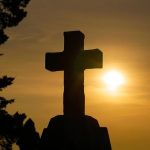 Cross at sunset