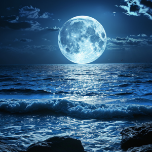 Full Moon Ocean